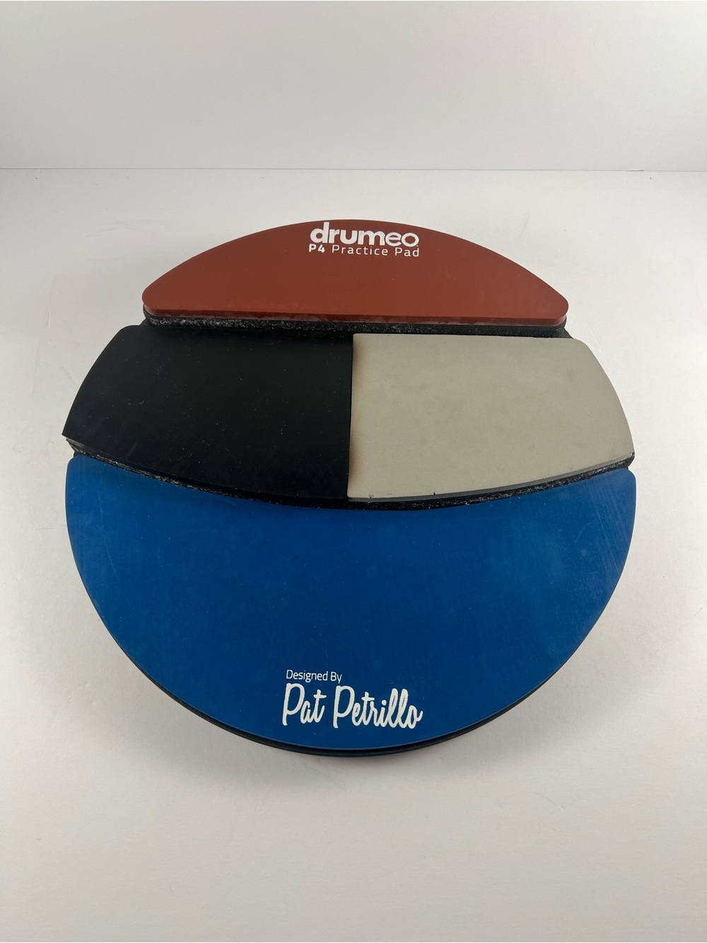 Drumeo P4 Drum Practice Pad Designed By Pat Petrillo Drumming 11-3/4"